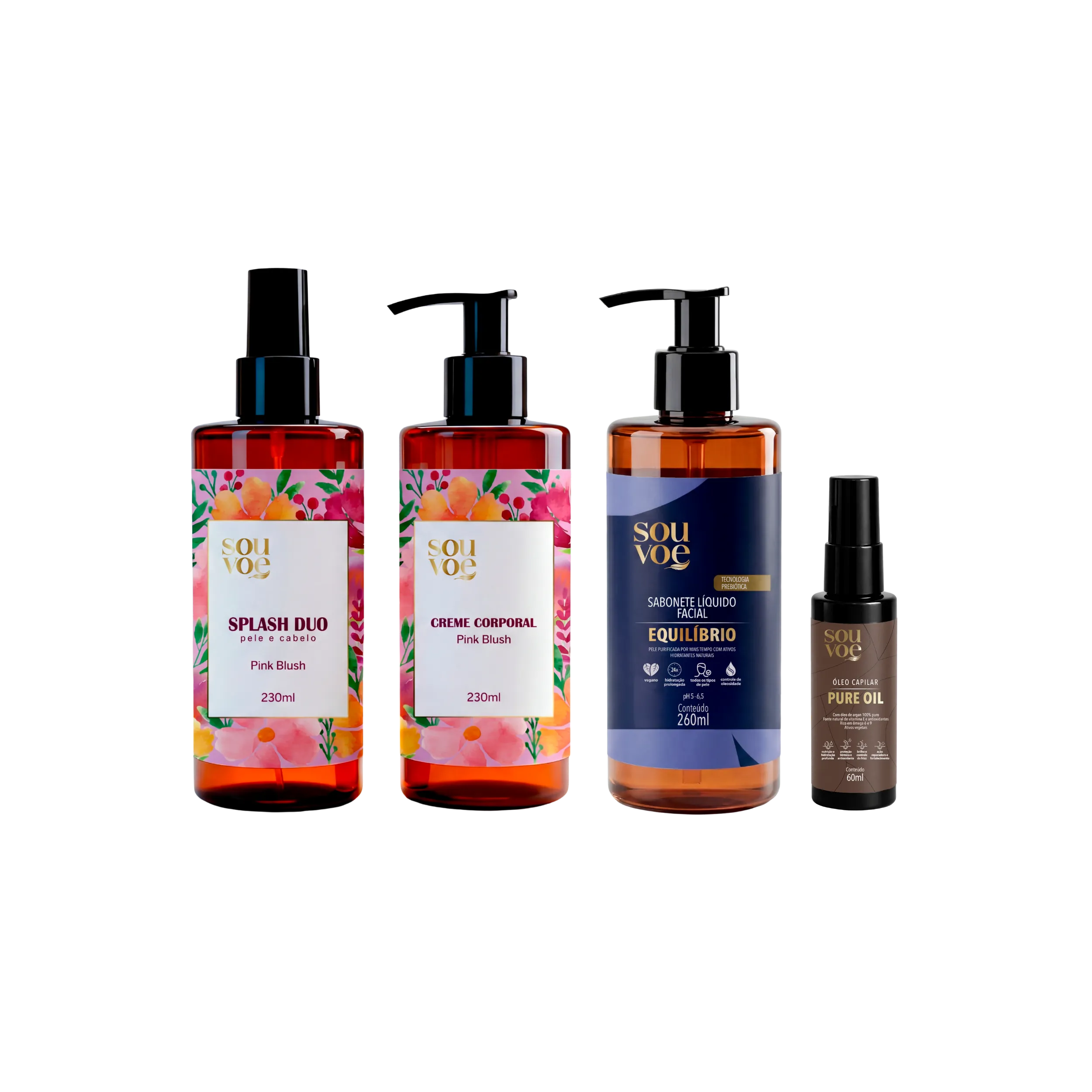 Kit: Corpo, Rosto & Cabelos – Sou Voe
